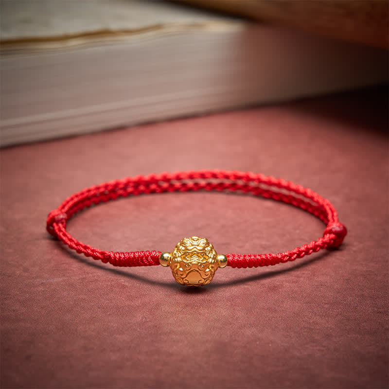 Copper Pi Xiu Luck Red String Bracelet