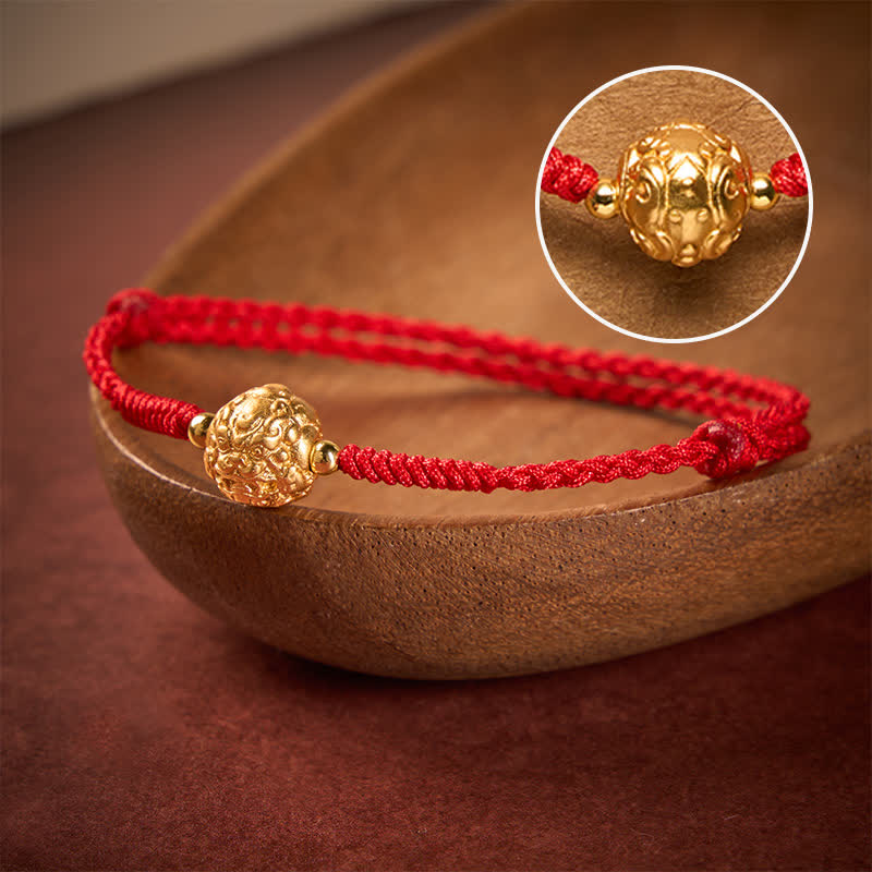 Copper Pi Xiu Luck Red String Bracelet