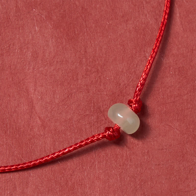 Minimalist Green Aventurine Protection Braided Red String Bracelet
