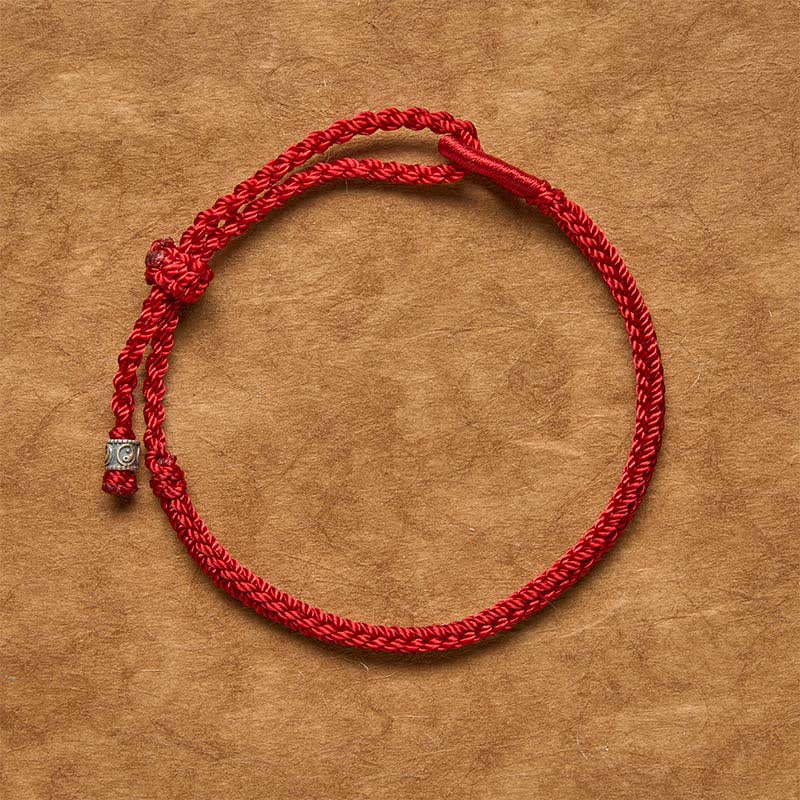 Red String 925 Sterling Silver Yin Yang Protection Bracelet