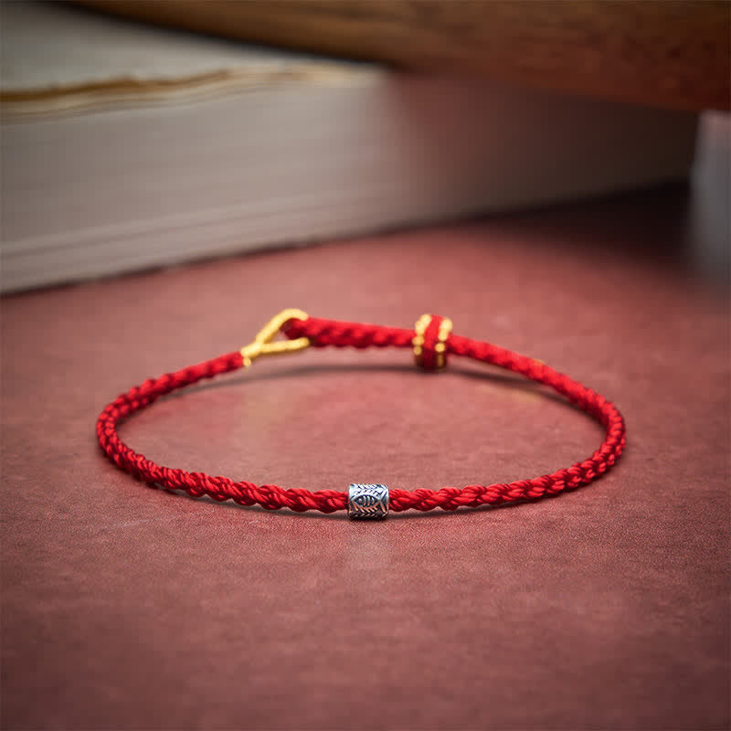 Red String 925 Sterling Silver Koi Fish Protection Bracelet