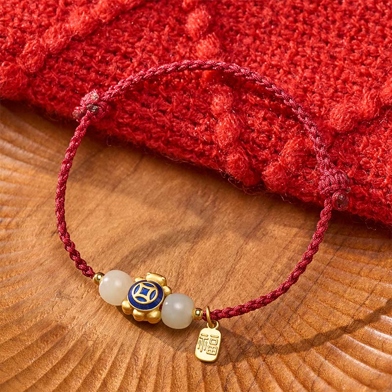 Turtle Red String Hand-Woven Strength Bracelet