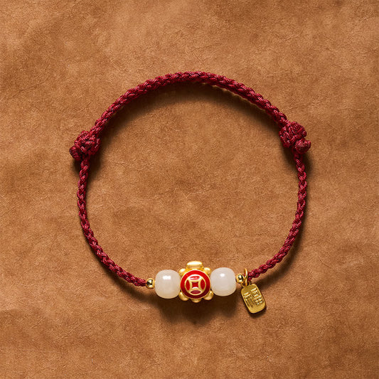 Turtle Red String Hand-Woven Strength Bracelet