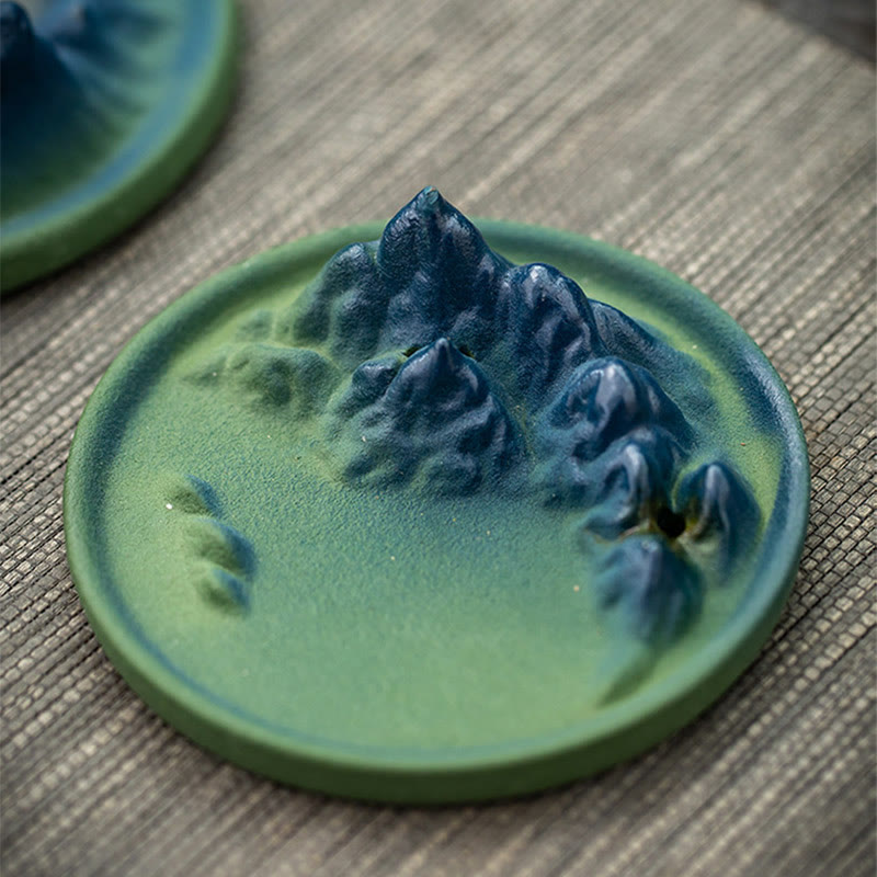 Creative Mountain River Ceramic Backflow Incense Burner