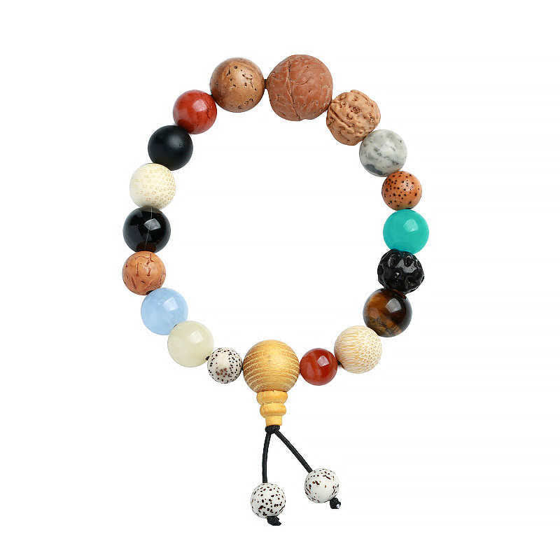 Bodhi Seed Agate Wisdom Harmony Wrist Mala Bracelet
