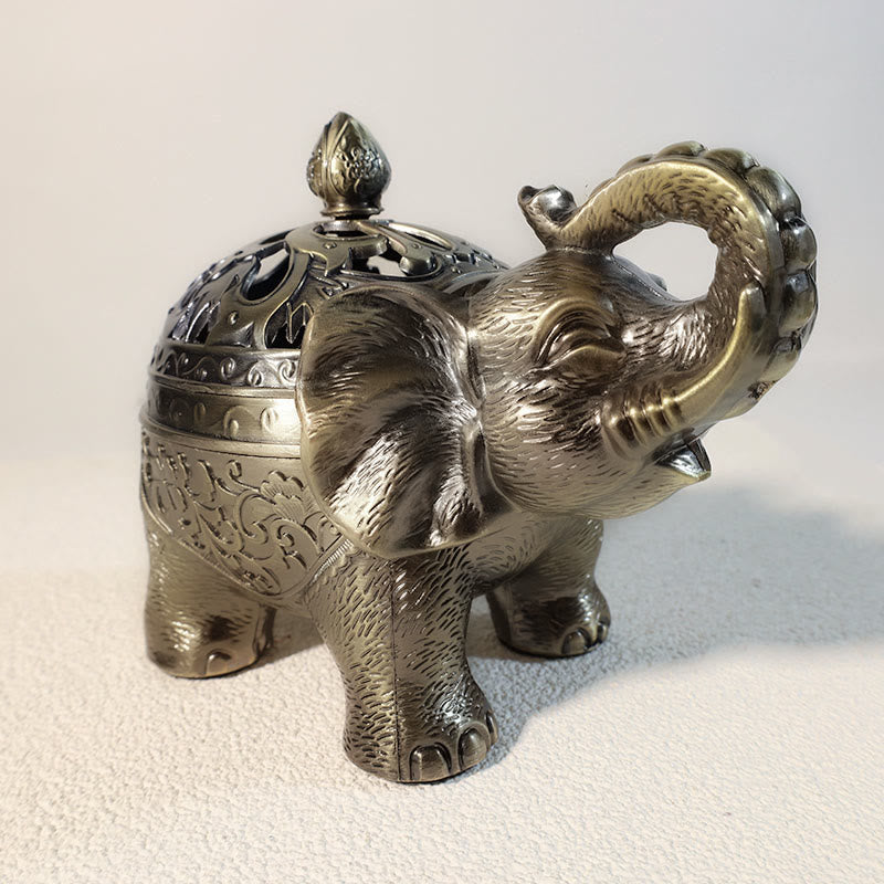 Elephant Alloy Incense Holder Home Decoration Incense Burner