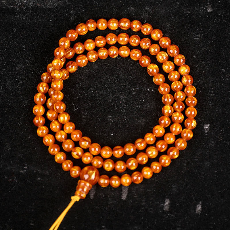 Golden Sea Willow Success Positive Bracelet Mala