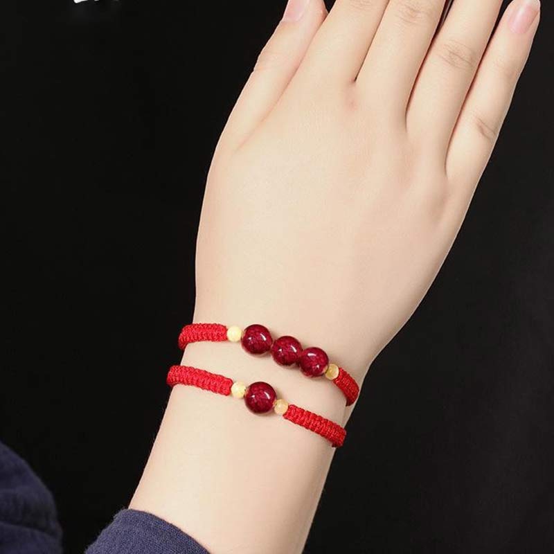 Cinnabar Blessing Red String Bracelet For Kids