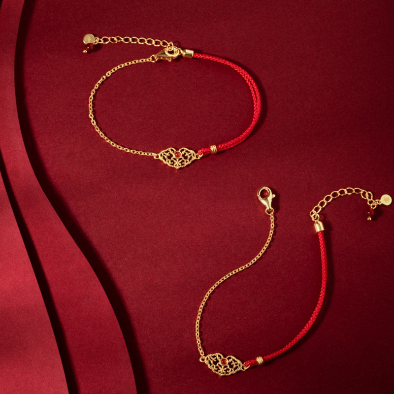 Lock of Good Wishes Luck Strength Chain Bracelet