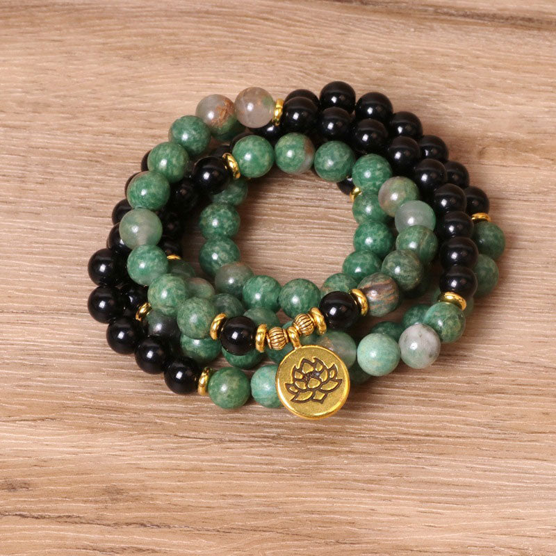 108 Beads Natural Agate Mala Bracelet