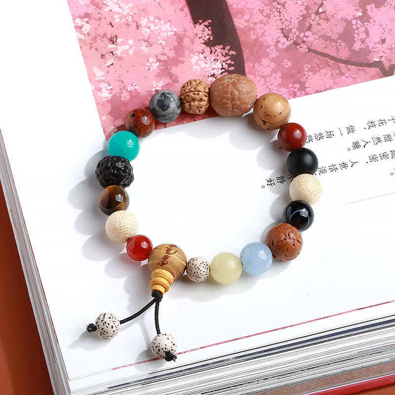 Bodhi Seed Agate Wisdom Harmony Wrist Mala Bracelet