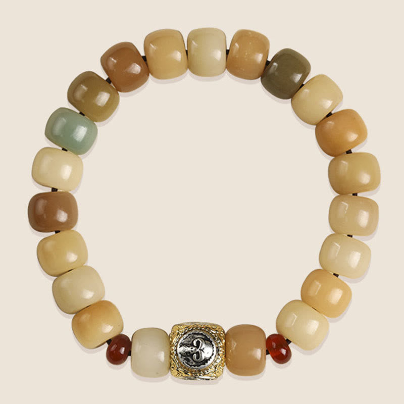 Natural Bodhi Seed The Lord of the Corpse Forest Om Mani Padme Hum Wisdom Bracelet