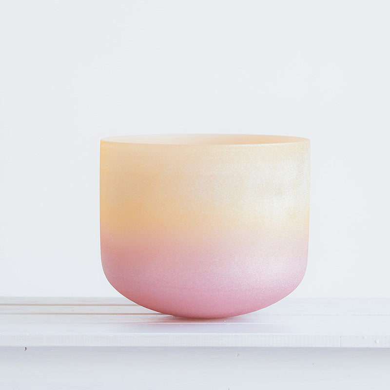 Tibetan Crystal Sound Bowl Meditation Handcrafted for and Support Singing Bowl