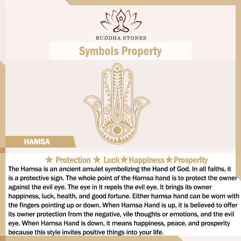 Handmade Hamsa Symbol Protection Luck String Bracelet