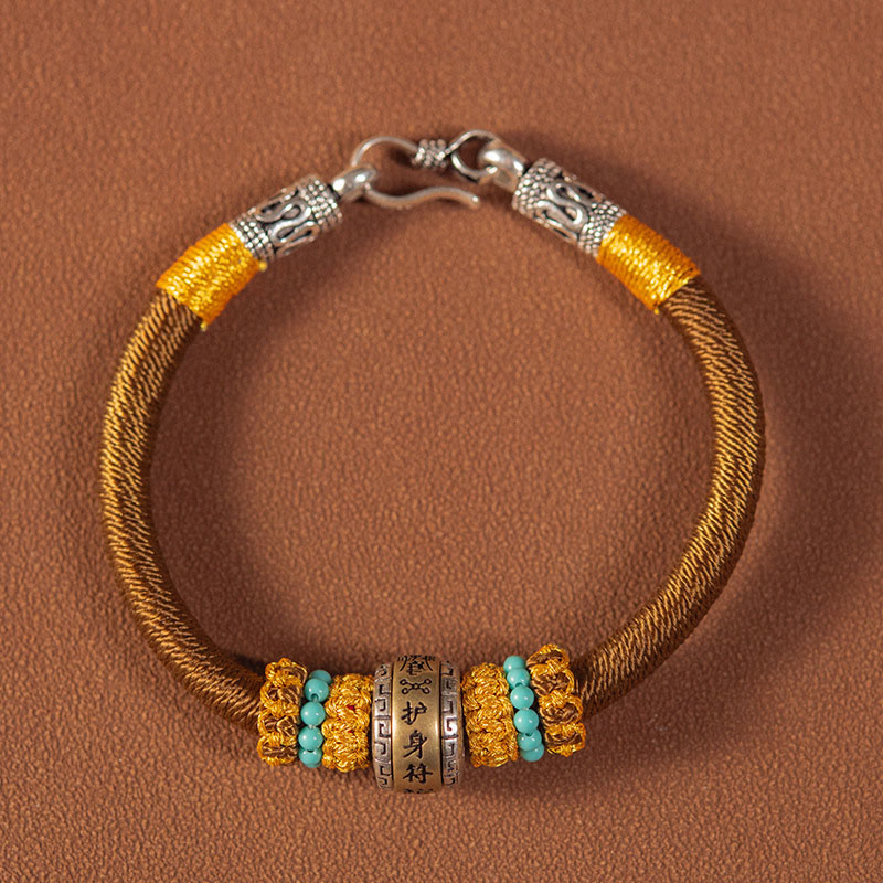 Handmade Tibetan Amulet King Kong Knot Luck Protection Braided Bracelet