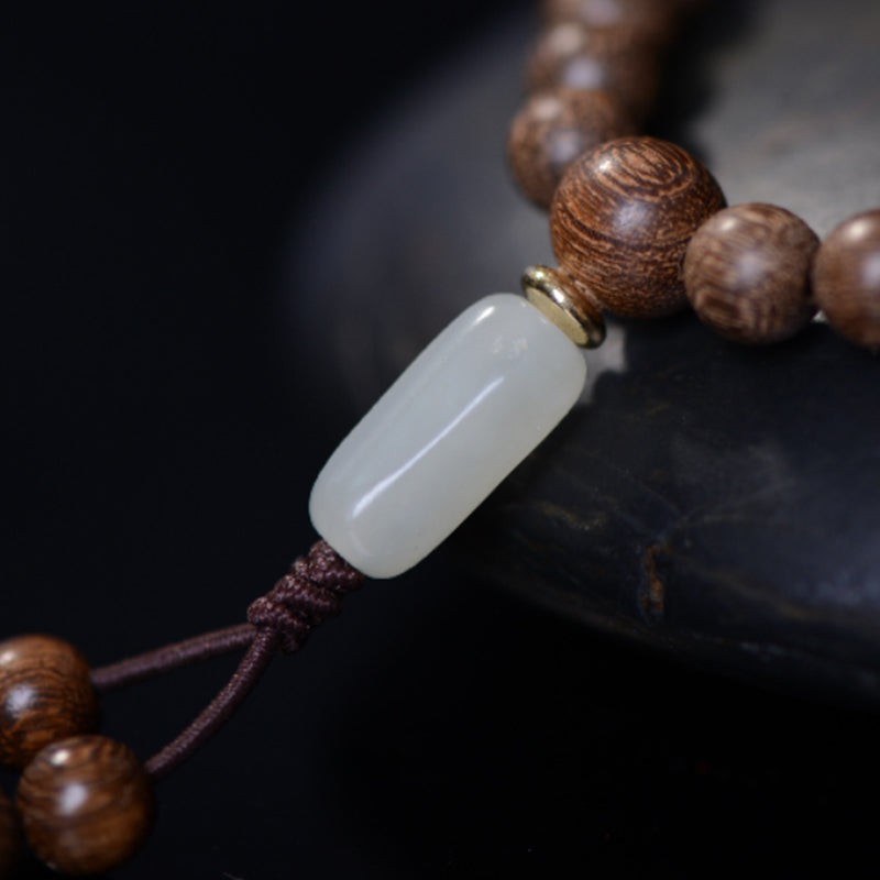 108 Mala Beads Rosewood Jade Calm Bracelet