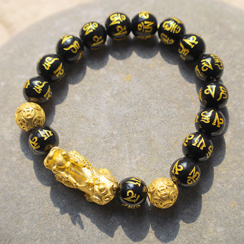 "Blessings of Protection to Attract Wealth" PiXiu Bracelet Includes Gift Message Card