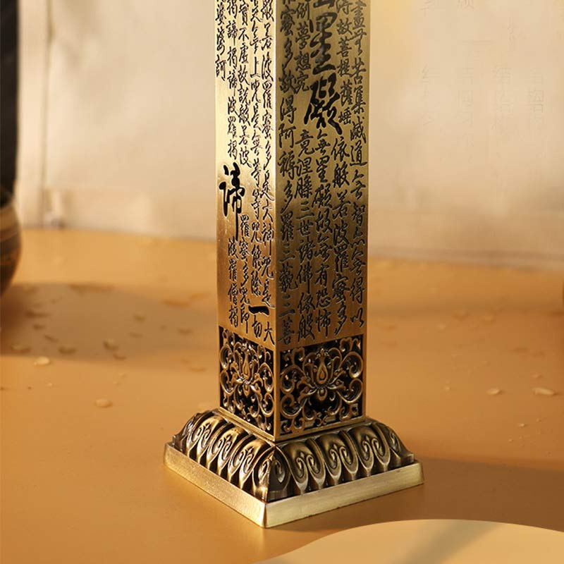 Heart Sutra Alloy Incense Holder Home Decoration Incense Burner