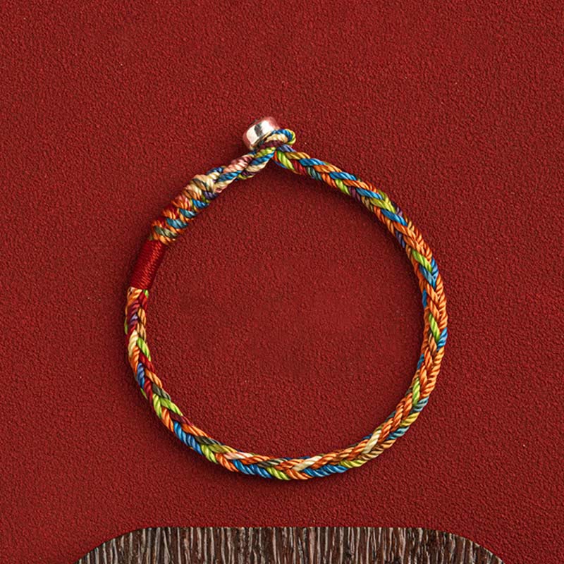 "May you be healthy and happy" Lucky Multicolored Bracelet Includes Gift Message Card