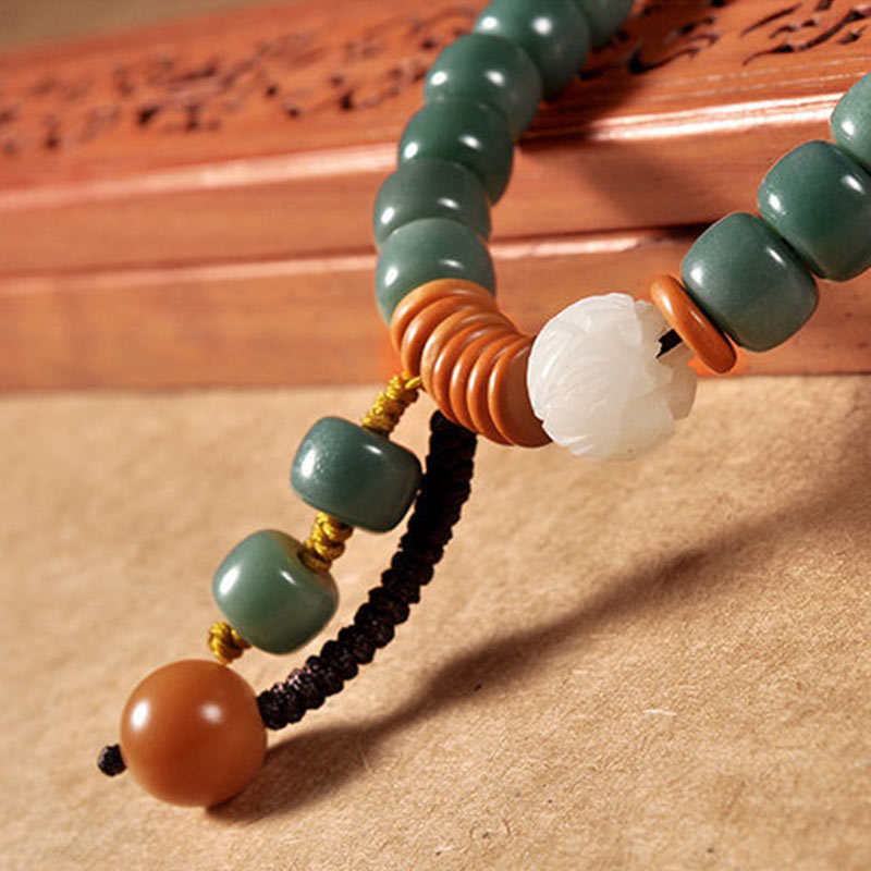 Lotus Cyan Bodhi Seed Success Bracelet
