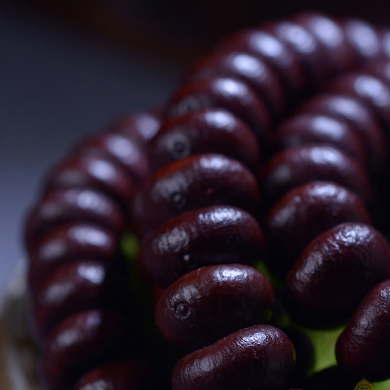 Natural Tibet 108 Mala Beads Purple Bodhi Seed Wealth Bracelet