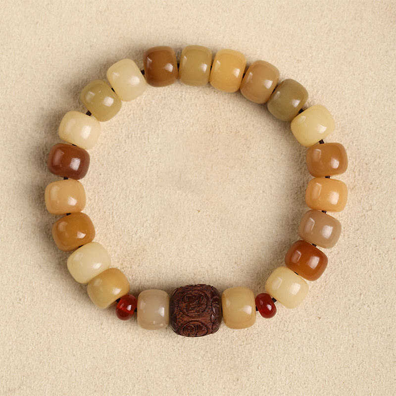 Natural Bodhi Seed The Lord of the Corpse Forest Om Mani Padme Hum Wisdom Bracelet