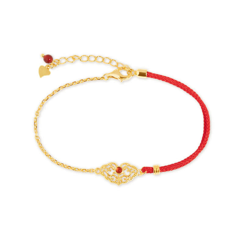 Lock of Good Wishes Luck Strength Chain Bracelet