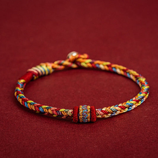 Handmade Dragon Boat Festival Luck Colorful Rope Child Adult Bracelet