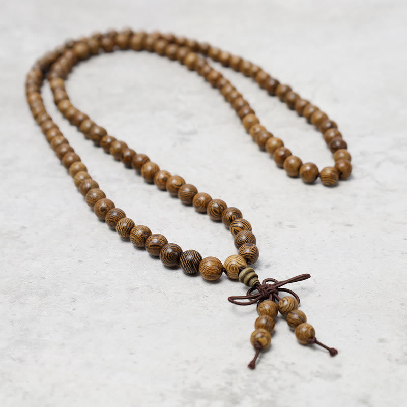 108 Mala Beads Bracelet Prayer Meditation Sandalwood Elastic