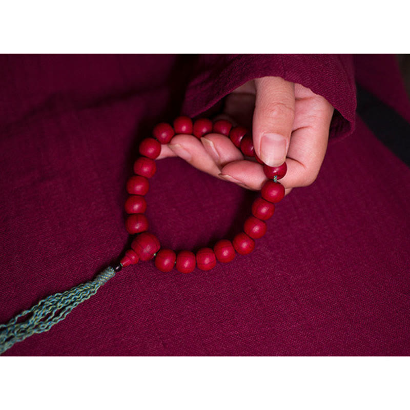 Abelia Biflora Wood Warding Off Evil Spirits Wrist Mala