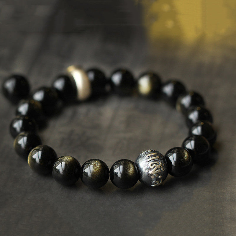 Chinese Zodiac Obsidian Purification Bracelet
