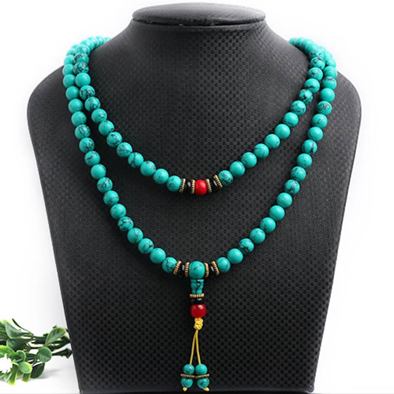 Tibetan Turquoise Mala Bracelet