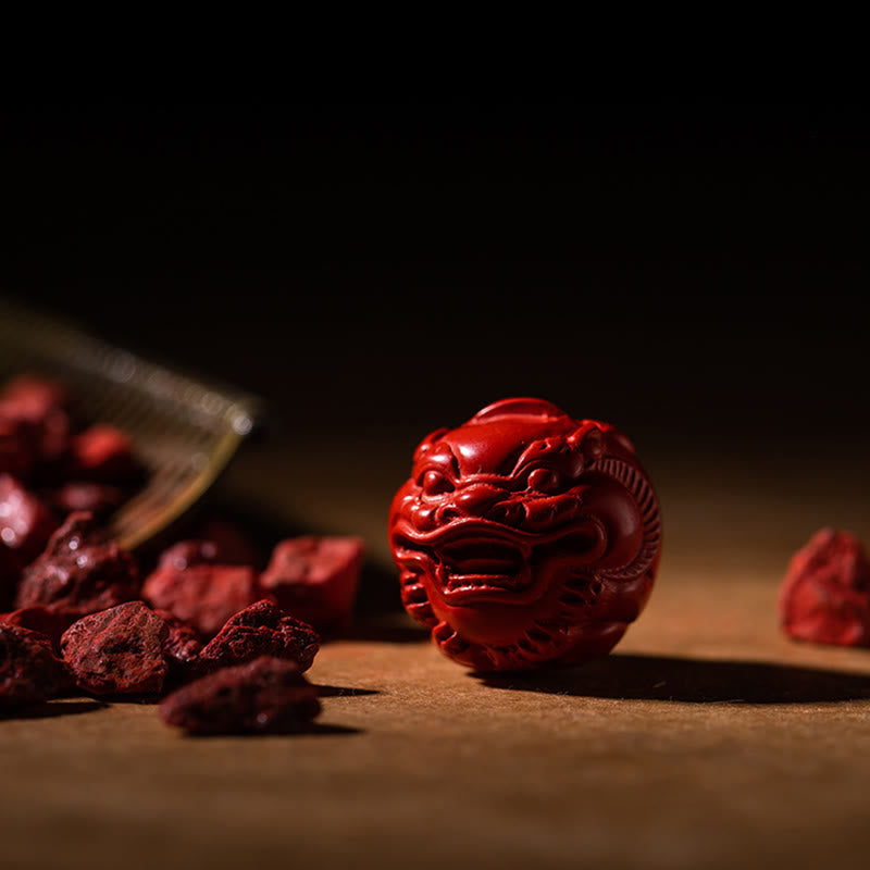 Tibet Om Mani Padme Hum PiXiu Copper Coin Small Leaf Red Sandalwood Cinnabar Protection Key Chain
