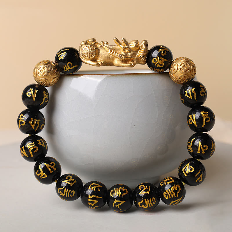 "Blessings of Protection to Attract Wealth" PiXiu Bracelet Includes Gift Message Card