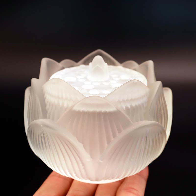 Lotus Liuli Crystal Meditation Incense Burner