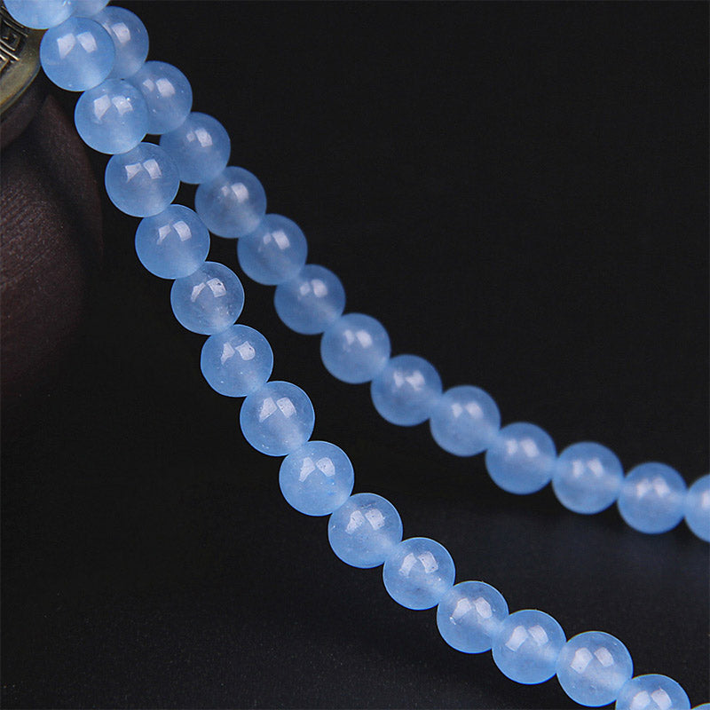 108 Beads Blue Crystal Bracelet Mala