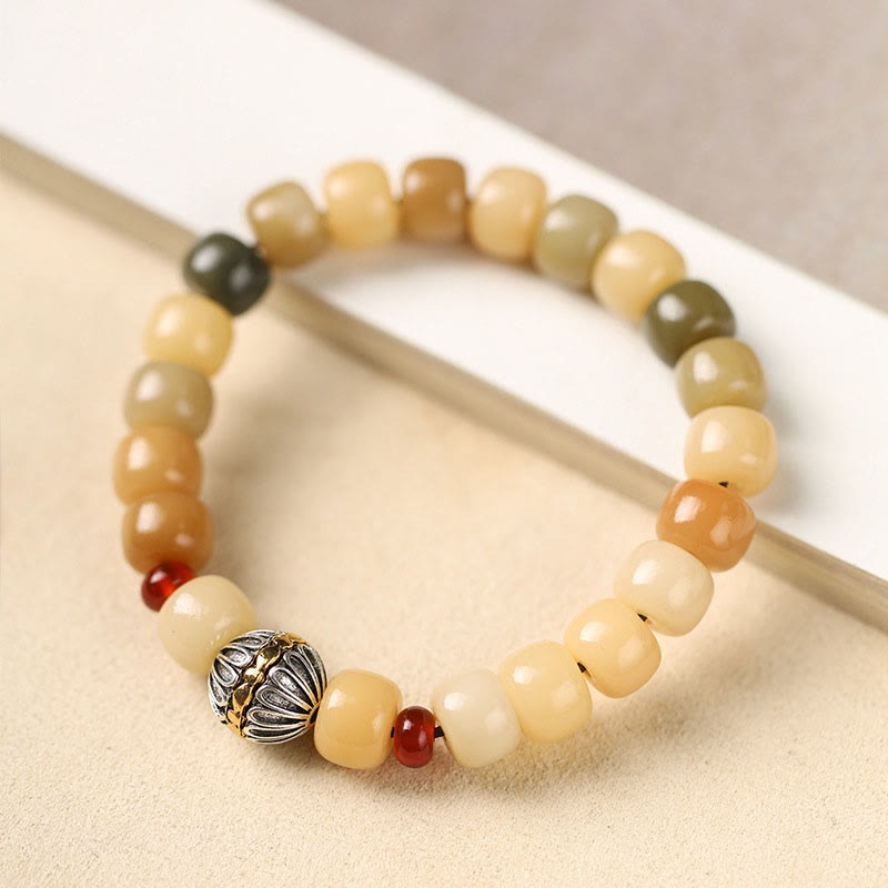 Natural Bodhi Seed The Lord of the Corpse Forest Om Mani Padme Hum Wisdom Bracelet