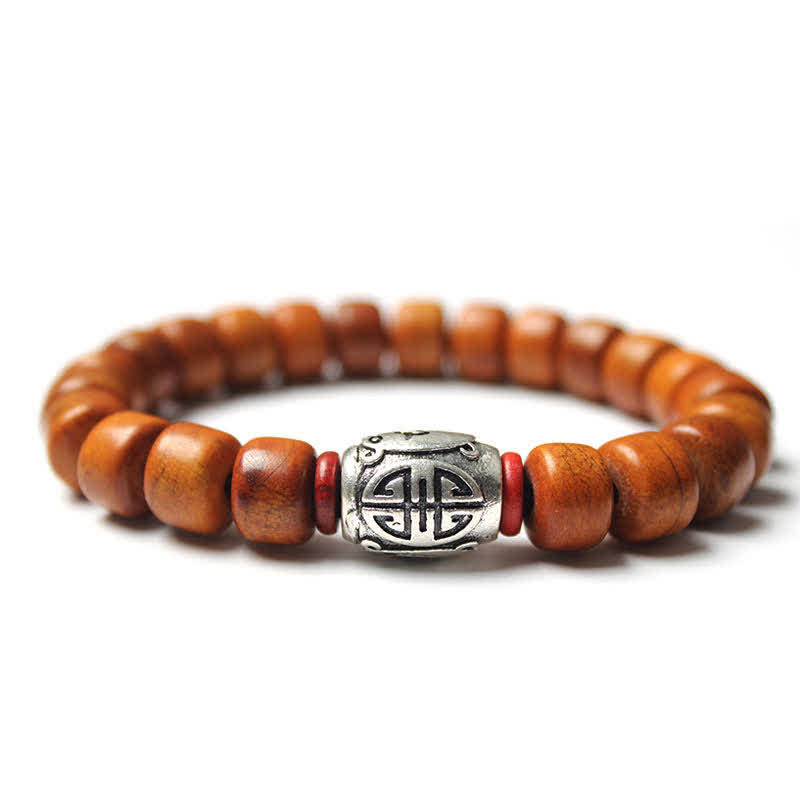 Tibetan Bone Beads Om Mani Padme Hum Strength Bracelet