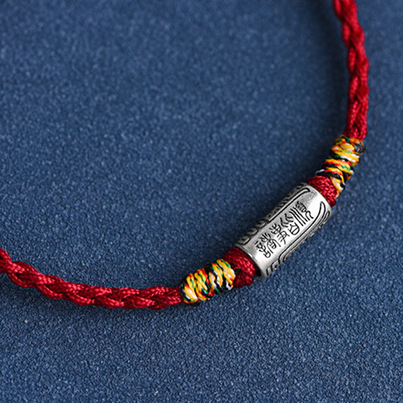 Handcrafted 925 Sterling Silver Everything Goes Well Design Protection Strength Bracelet Anklet