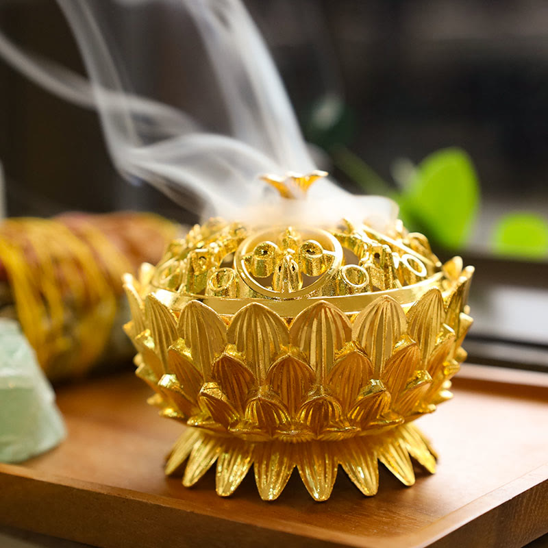 Tibetan Lotus Shaped Purify Incense Burner