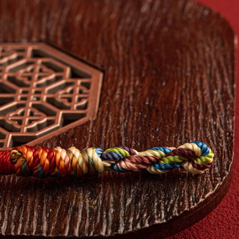 "May you be healthy and happy" Lucky Multicolored Bracelet Includes Gift Message Card