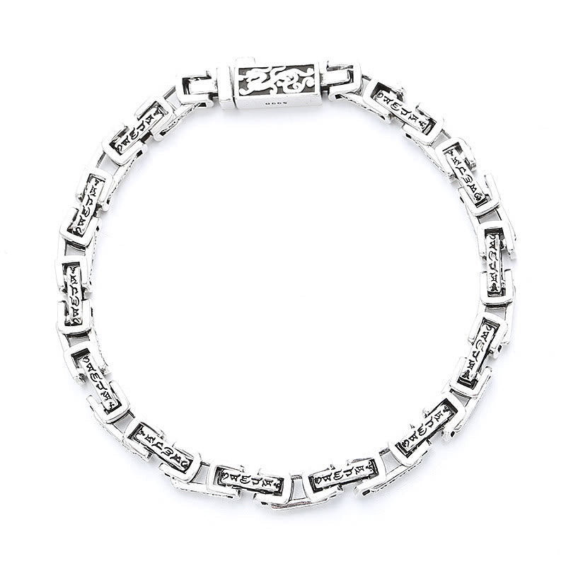 Dragon Om Mani Padme Hum Engraved Copper Luck Success Bracelet
