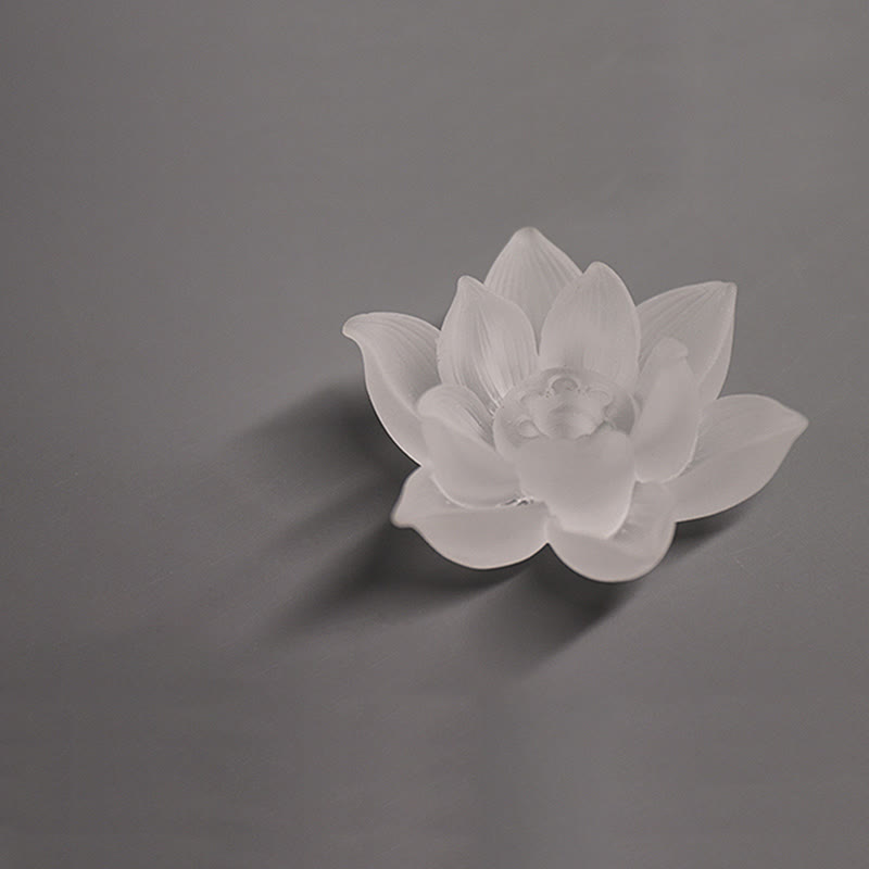 Mini Lotus Liuli Crystal Meditation Stick Incense Burner