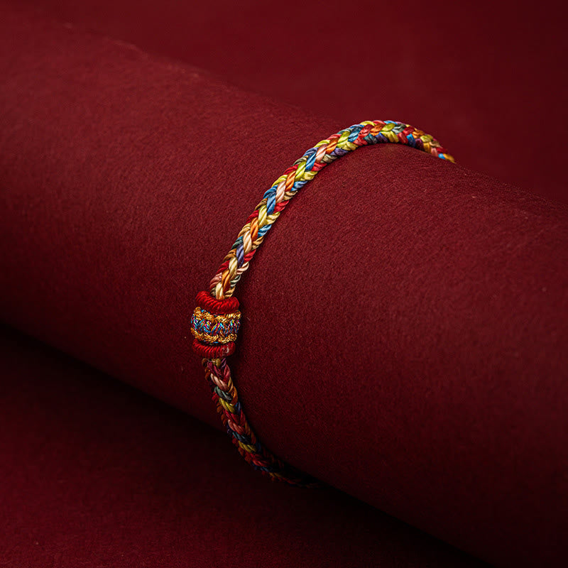 Handmade Dragon Boat Festival Luck Colorful Rope Child Adult Bracelet