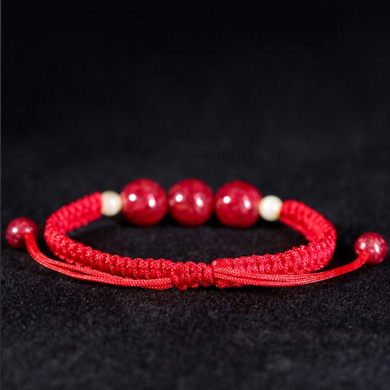 Cinnabar Blessing Red String Bracelet For Kids