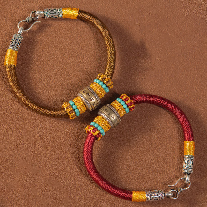 Handmade Tibetan Amulet King Kong Knot Luck Protection Braided Bracelet