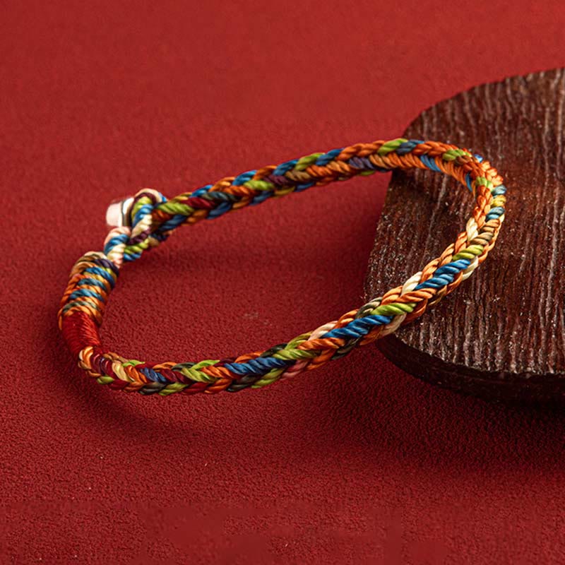 "May you be healthy and happy" Lucky Multicolored Bracelet Includes Gift Message Card
