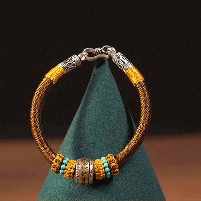 Handmade Tibetan Amulet King Kong Knot Luck Protection Braided Bracelet