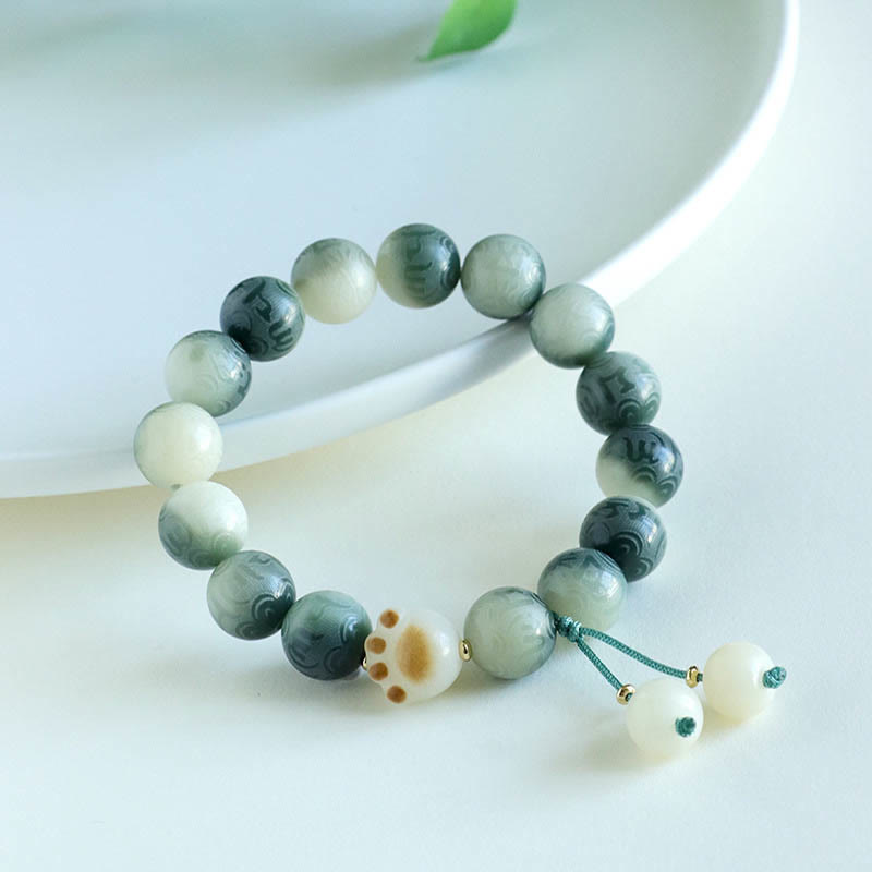 Bodhi Seed Om Mani Padme Hum Carved Harmony Bracelet