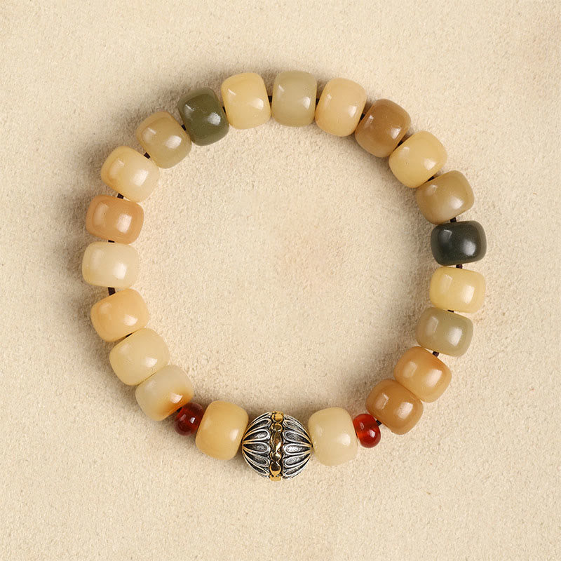Natural Bodhi Seed The Lord of the Corpse Forest Om Mani Padme Hum Wisdom Bracelet